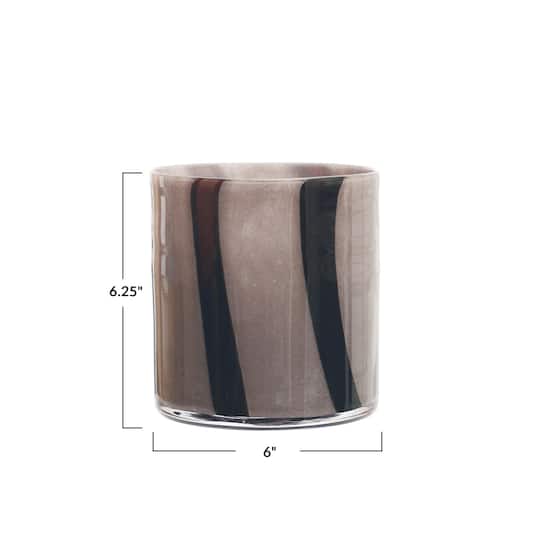 Hello Honey® 6" Striped Votive Candle Holder